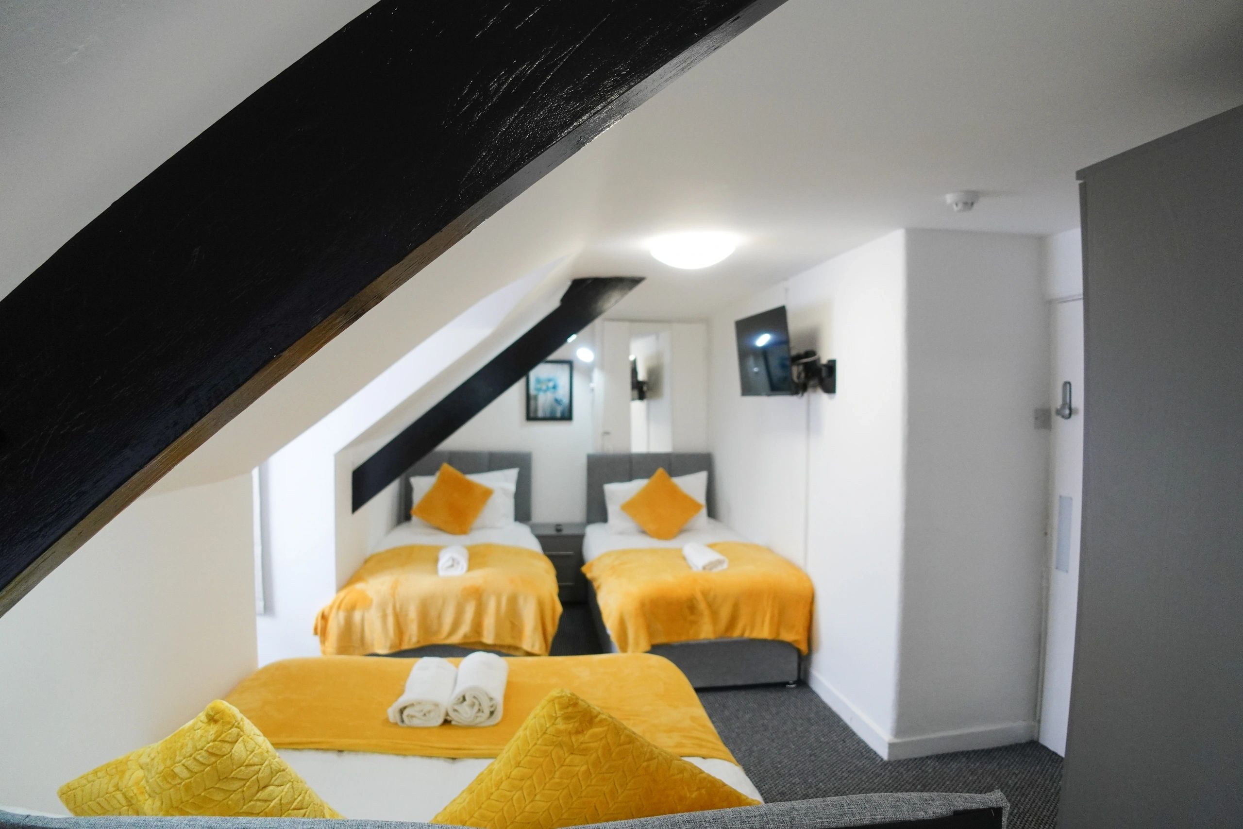 Attic bedroom at Station House Plymouth